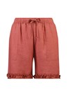 RUFFLE SHORT - washed red
